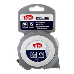 Рулетка КМ с автостопом магнитная 10 м x 25 мм - фото 3