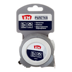 Рулетка КМ с автостопом магнитная 5 м x 25 мм - фото 3