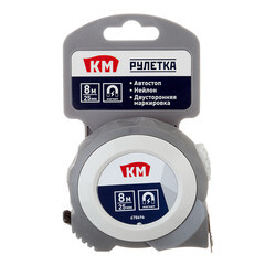 Рулетка КМ с автостопом магнитная 8 м x 25 мм - фото 3