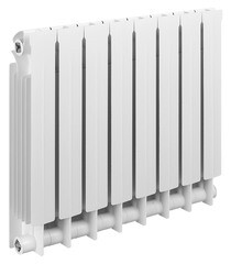 Радиатор биметаллический Global Style Plus 500 мм 8 секций 1" боковое подключение белый - фото 3