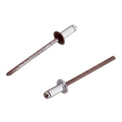 Заклепка вытяжная 3,2x6 мм алюминий/сталь коричневая RAL 8017 (100 шт.) - фото 4