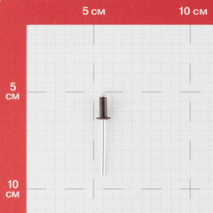 Заклепка вытяжная 4,0x10 мм алюминий/сталь коричневая RAL 8017 (100 шт.) - фото 4
