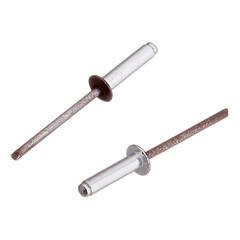 Заклепка вытяжная 4,0x16 мм алюминий/сталь коричневая RAL 8017 (100 шт.) - фото 4