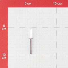 Заклепка вытяжная 4,0x16 мм алюминий/сталь коричневая RAL 8017 (100 шт.) - фото 2