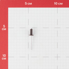 Заклепка вытяжная 4,8x10 мм алюминий/сталь коричневая RAL 8017 (100 шт.) - фото 3