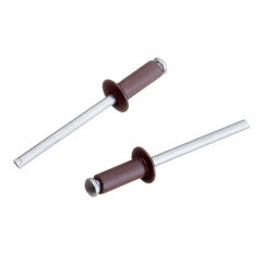 Заклепка вытяжная 4,8x12 мм алюминий/сталь коричневая RAL 8017 (100 шт.) - фото 4