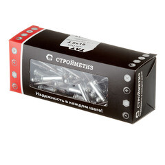 Заклепка вытяжная 4,8x18 мм алюминий/сталь коричневая RAL 8017 (100 шт.) - фото 2