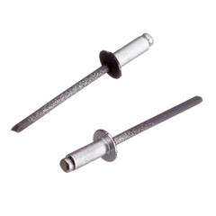 Заклепка вытяжная 4,0x10 мм алюминий/сталь серая RAL 7024 (100 шт.) - фото 4