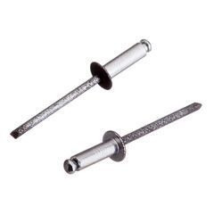 Заклепка вытяжная 4,0x12 мм алюминий/сталь серая RAL 7024 (100 шт.) - фото 2