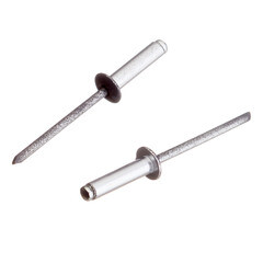 Заклепка вытяжная 4,0x16 мм алюминий/сталь серая RAL 7024 (100 шт.) - фото 3