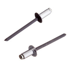 Заклепка вытяжная 4,0x8 мм алюминий/сталь серая RAL 7024 (100 шт.) - фото 4