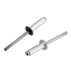 Заклепка вытяжная 4,8x16 мм алюминий/сталь серая RAL 7024 (100 шт.) - фото 4