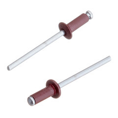 Заклепка вытяжная 4,0x10 мм алюминий/сталь красная RAL 3005 (100 шт.) - фото 4