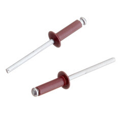 Заклепка вытяжная 4,0x12 мм алюминий/сталь красная RAL 3005 (100 шт.) - фото 4