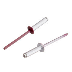 Заклепка вытяжная 4,0x16 мм алюминий/сталь красная RAL 3005 (100 шт.) - фото 4