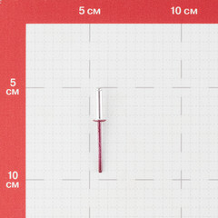 Заклепка вытяжная 4,0x16 мм алюминий/сталь красная RAL 3005 (100 шт.) - фото 2