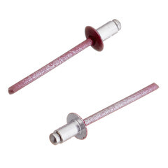 Заклепка вытяжная 4,0x6 мм алюминий/сталь красная RAL 3005 (100 шт.) - фото 4