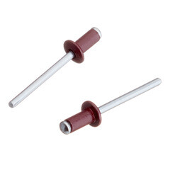 Заклепка вытяжная 4,8x10 мм алюминий/сталь красная RAL 3005 (100 шт.) - фото 4