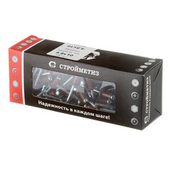 Заклепка вытяжная 4,8x10 мм алюминий/сталь красная RAL 3005 (100 шт.) - фото 3