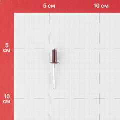 Заклепка вытяжная 4,8x12 мм алюминий/сталь красная RAL 3005 (100 шт.) - фото 2