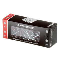 Заклепка вытяжная 4,8x16 мм алюминий/сталь красная RAL 3005 (100 шт.) - фото 3