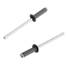 Заклепка вытяжная 3,2x10 мм алюминий/сталь зеленая RAL 6005 (100 шт.) - фото 4