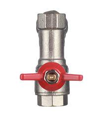 Кран шаровой латунный Valtec 1/2 ВР(г) х 1/2 ВР(г) бабочка с фильтром прямой (VT.293.N.04) - фото 3