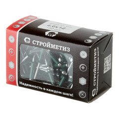 Заклепка вытяжная 4,0x12 мм алюминий/сталь зеленая RAL 6005 (100 шт.) - фото 3