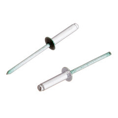 Заклепка вытяжная 4,0x16 мм алюминий/сталь зеленая RAL 6005 (100 шт.) - фото 4