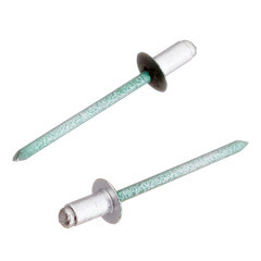 Заклепка вытяжная 4,0x6 мм алюминий/сталь зеленая RAL 6005 (100 шт.) - фото 2