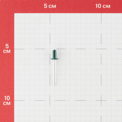 Заклепка вытяжная 4,0x8 мм алюминий/сталь зеленая RAL 6005 (100 шт.) - фото 4
