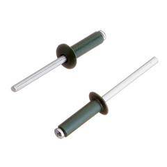 Заклепка вытяжная 4,8x16 мм алюминий/сталь зеленая RAL 6005 (100 шт.) - фото 4