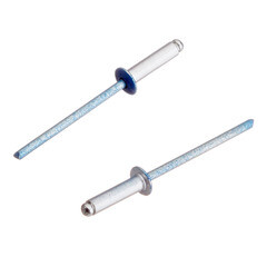 Заклепка вытяжная 3,2x12 мм алюминий/сталь синяя RAL 5005 (100 шт.) - фото 4