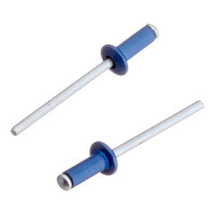 Заклепка вытяжная 4,0x10 мм алюминий/сталь синяя RAL 5005 (100 шт.) - фото 4