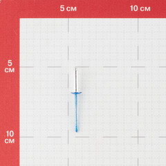 Заклепка вытяжная 4,0x16 мм алюминий/сталь синяя RAL 5005 (100 шт.) - фото 2