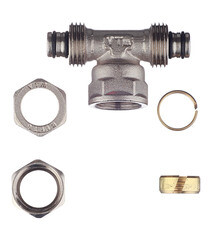 Тройник VALTEC (VTm.332.N.160416) 16 обж(ц) х 1/2 ВР(г) х 16 обж(ц) - фото 3