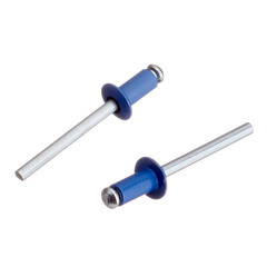 Заклепка вытяжная 4,8x10 мм алюминий/сталь синяя RAL 5005 (100 шт.) - фото 4