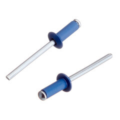 Заклепка вытяжная 4,8x12 мм алюминий/сталь синяя RAL 5005 (100 шт.) - фото 4