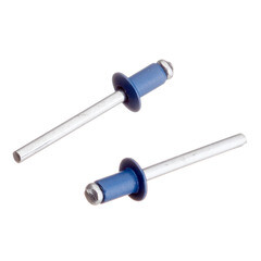 Заклепка вытяжная 4,8x8 мм алюминий/сталь синяя RAL 5005 (100 шт.) - фото 4