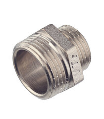 Ниппель переходной Valtec 3/4 НР(ш) х 1/2 НР(ш) латунный (VTr.580.N.0504) - фото 2