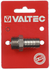 Штуцер Valtec для присоединения шланга 1/2 НР(ш) х 16 мм латунный (VTr.650.N.0416) - фото 2