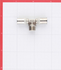 Тройник VALTEC (VTm.233.N.160416) 16(пресс) х 1/2 НР(ш) х 16(пресс) - фото 5