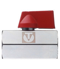 Кран шаровой латунный Valtec 1/2 ВР(г) х 1/2 ВР(г) мини прямой (VT.330.N.04) - фото 3