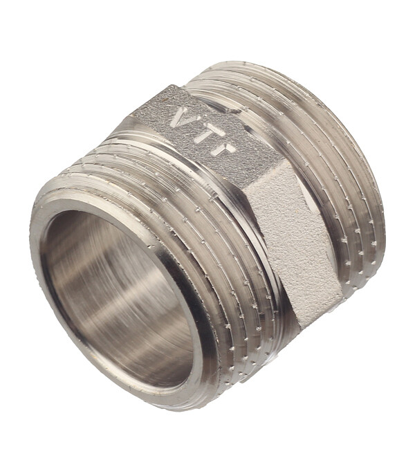 Изображение товара Ниппель Valtec 1 НР(ш) х 1 НР(ш) латунный (VTr.582.N.0006)