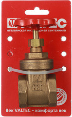 Задвижка клиновая латунный Valtec 1 ВР(г) х 1 ВР(г) вентиль (VT.012.G.06) - фото 3