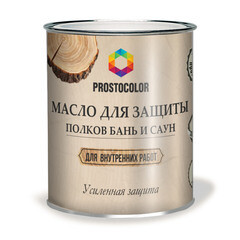 Масло Prostoсolor для полков бань и саун метал 0,75 л