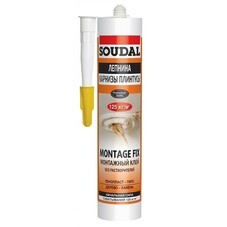 Клей монтажный акриловый Soudal Монтаж Фикс белый 300 мл