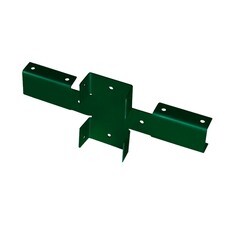 Кронштейн для столба заборного зеленый мох RAL 6005