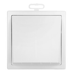 Выход вентиляционный настенный Era с обратным клапаном и с фланцем пластиковый 150х150 мм d125 мм - фото 2