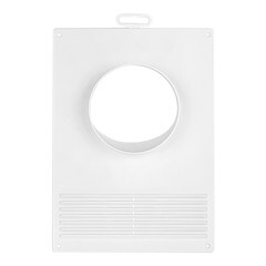 Площадка торцевая Era с решеткой с фланцем d100 мм пластиковая 180х250 мм белая - фото 2